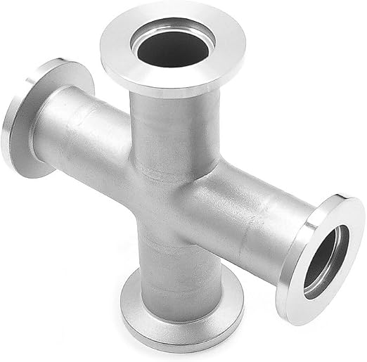 KF16 (NW16) 4-Way Cross, Stainless Steel Adapter