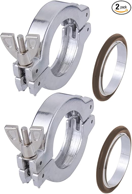 2 Sets KF-25 Aluminium Wing Nut Hinge Clamp + KF25