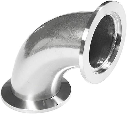 KF40 (NW40) 90 Degree Elbow Corner, Stainless Steel