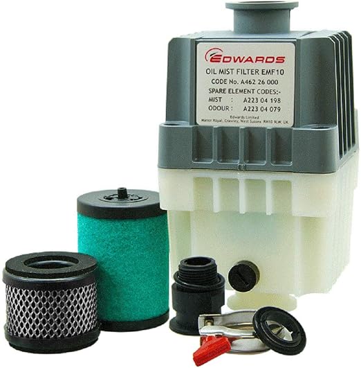 EMF10 Oil Mist Filter, KF25 Ports, for RV3