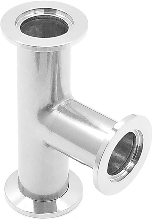 KF25 3-Way Tee, ISO-KF NW25, Sanitary Ferrule Pipe
