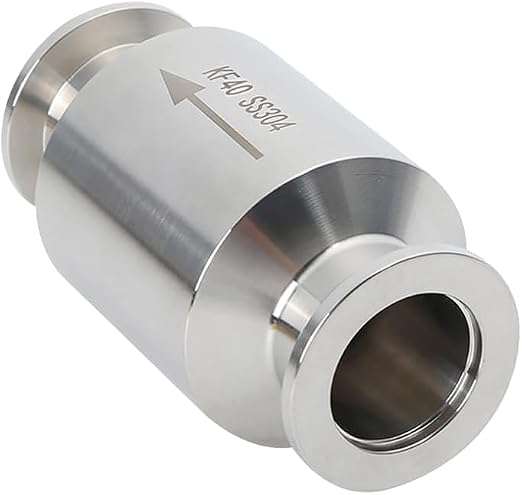 KF40 Vacuum Check Valve, 304 Stainless Steel, In-line