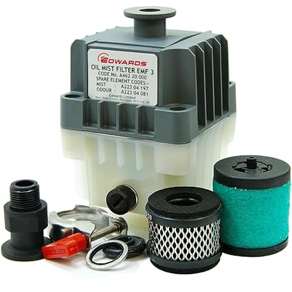 EMF3 Oil Mist Filter, KF10 Ports, for E2M0.7